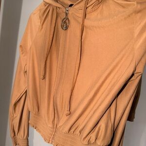 Baby Phat Tan Bomber Jacket
